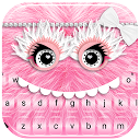 Pink Furry Monster Keyboard Theme 10001003 APK Скачать