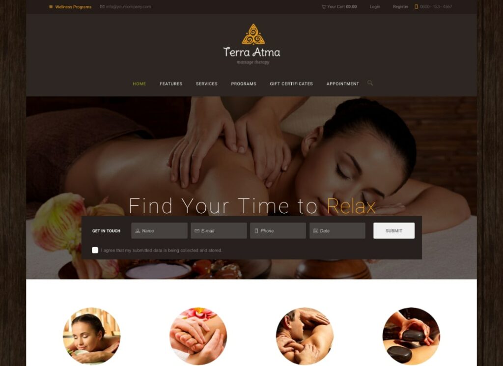 Terra Atma |  Tema WordPress Spa & Pijat Parlor