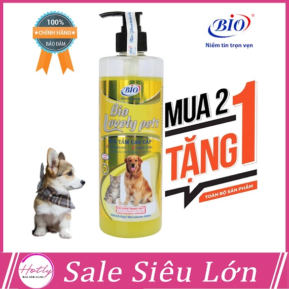 Mua 2 Tặng 1 Sữa Tắm Bio Lovely Giúp Dưỡng Lông Siêu Mượt, Khử Mùi Hôi Cho Chó Mèo - 79305