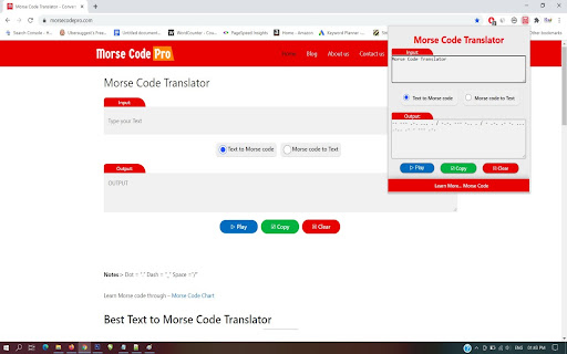 Morse Code Translator