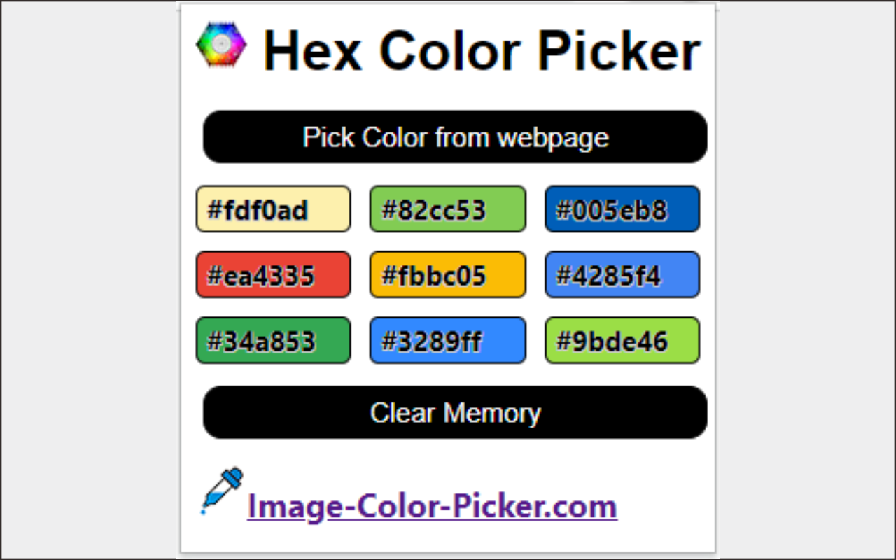 Hex Color picker for Chrome™ Preview image 4