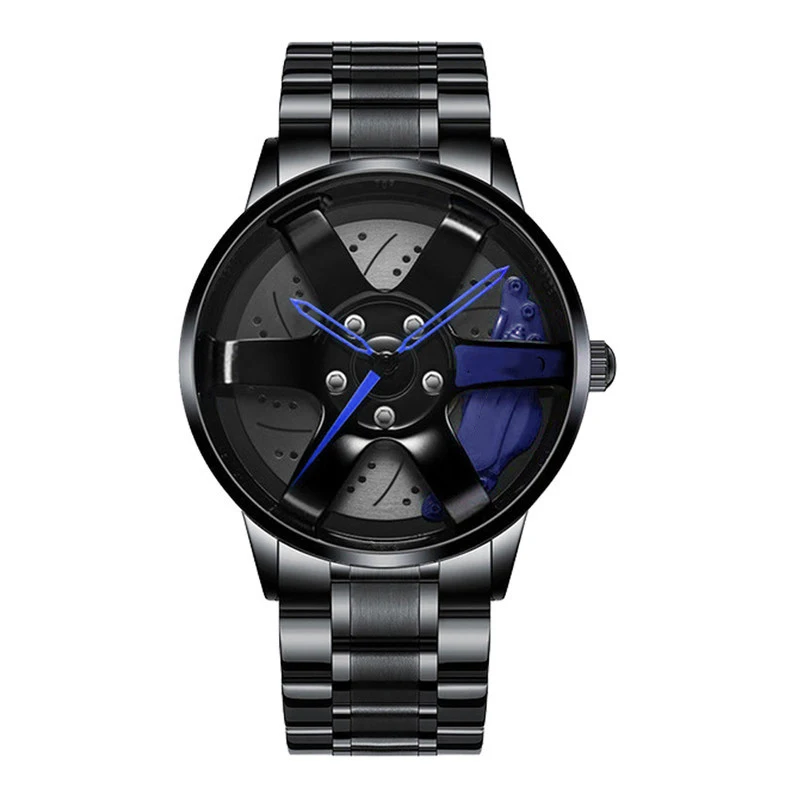 Montre automatique pour homme avec mouvement et roues à revêtement sous vide. Élégance et précision pour un look sophistiqué au quotidien.