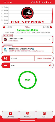Screenshot FINE NET PROXY