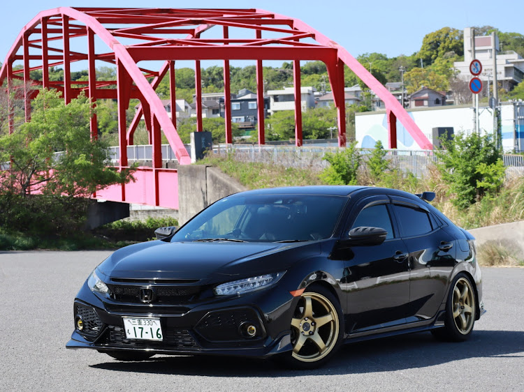 シビック(欧州HB)の和歌山カメ活📸・赤い橋コラボ・ヌルテカボディ選手権に関するカスタム事例の投稿画像1枚目
