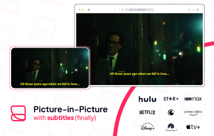 Picture in Picture with subtitles — Piphover small promo image