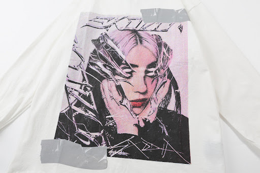 Title 4, Round neck pullover terry long sleeve T-shirt