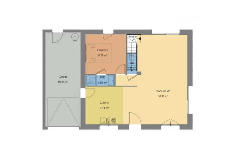  Vente Terrain + Maison - Terrain : 410m² - Maison : 117m² à Vertou (44120) 