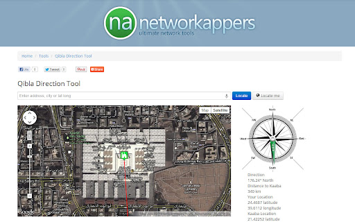 Qibla Direction Finder