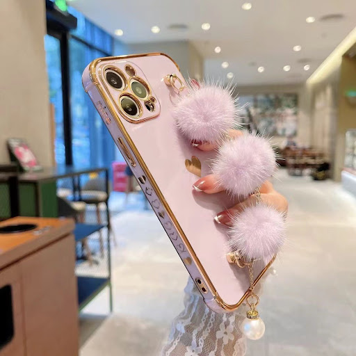 Title 1, Plush Bracelet Mobile Phone Case Electroplated ...