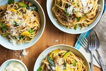Healthier veggie carbonara