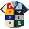 supreme®/mitchell & ness® patchwork baseball jersey fw21