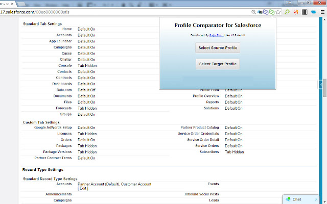 Profile Comparator for Salesforce