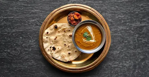 Dal Fry Tadka With 4 Butter Tawa Roti