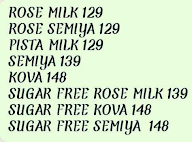 Rajahmundry Rosemilk menu 2