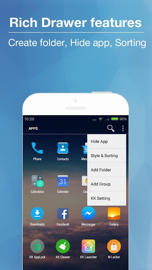    KK Launcher -Lollipop launcher- screenshot  