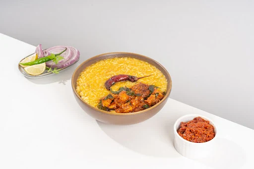 Pappannam With Chicken 65 ( Dal Rice Bowl With Chicken 65)