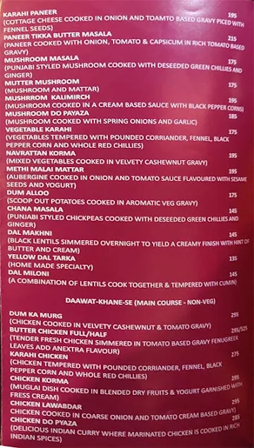 VIK's Kitchen menu 