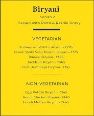 Park Street Rolls & Biryani menu 1