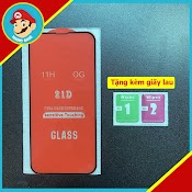 Kính Cường Lực Full Màn 21D Dành Cho 6/6S/7/7Plus/X/Xs/11/11Promax/12/12Promax