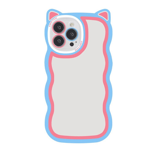 Title 6, Creative Wave Cat Ear Cartoon Phone Shell, a fu...