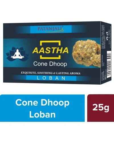 Patanjali Aastha 25 Gm Cone Dhoop - Loban