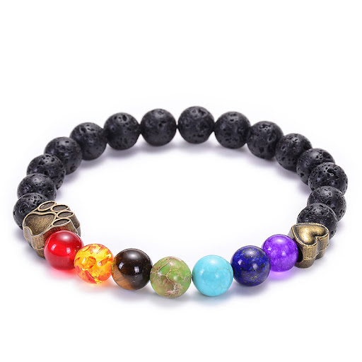 Title 8, Dogs Paw Peach Heart Lava Volcanic Rock Energy...