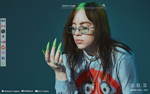 Billie Eilish Wallpapers New Tab Experience