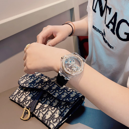 Title 3, Ladies Fashion Automatic Skeleton Mechanical Watch