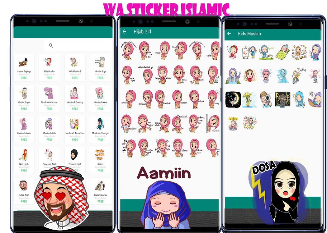 Wa Sticker Islamic Cute Wastickerapps For Whatsapp Android