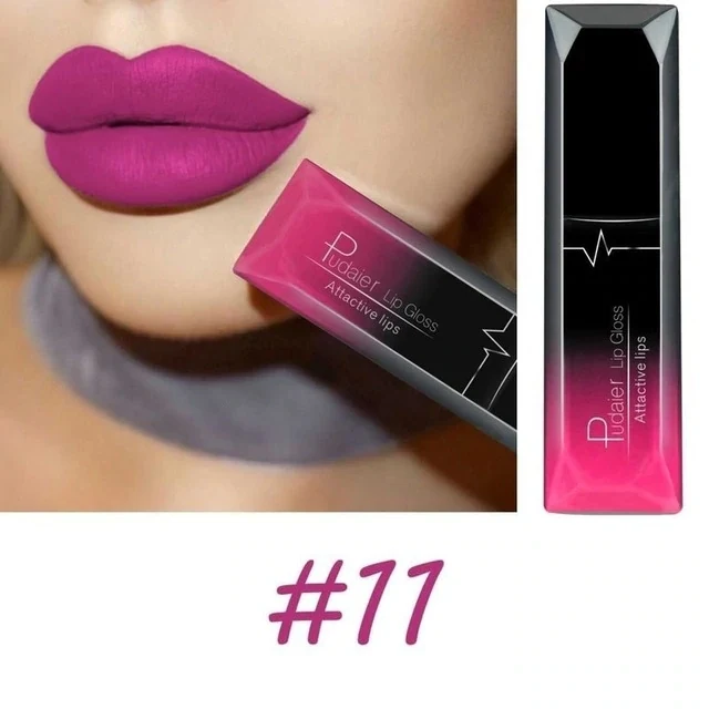 Matte lipgloss voor zachte lippen en intense kleur. Langdurige lipstick-effect. Perfecte make-up voor stijlvolle looks.
