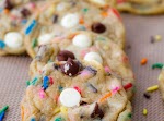 Recipe Round 2: Cake Batter Chocolate Chip Cookies. was pinched from <a href="http://sallysbakingaddiction.com/2012/12/09/recipe-round-2-cake-batter-chocolate-chip-cookies/" target="_blank">sallysbakingaddiction.com.</a>