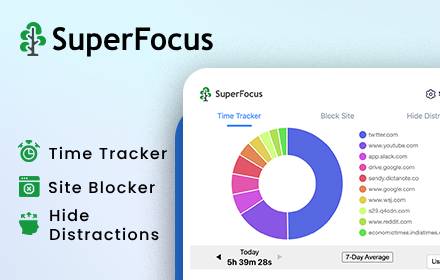 SuperFocus - Time Tracker, Block Sites, Hide Distractions small promo image