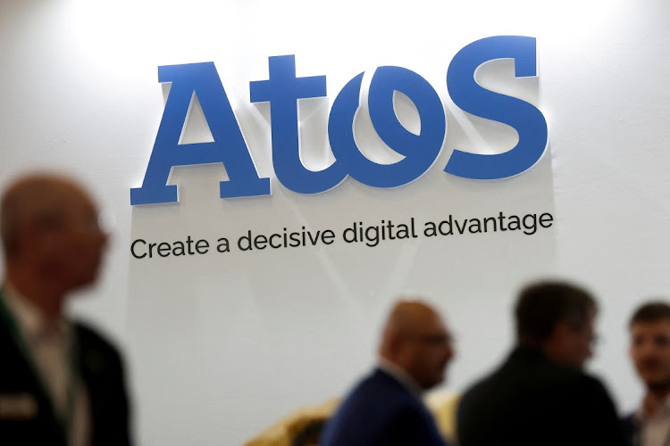 The Atos logo at an exhibition in Villepinte, near Paris, France, June 13 2022. Picture: REUTERS/BENOIT TESSIER