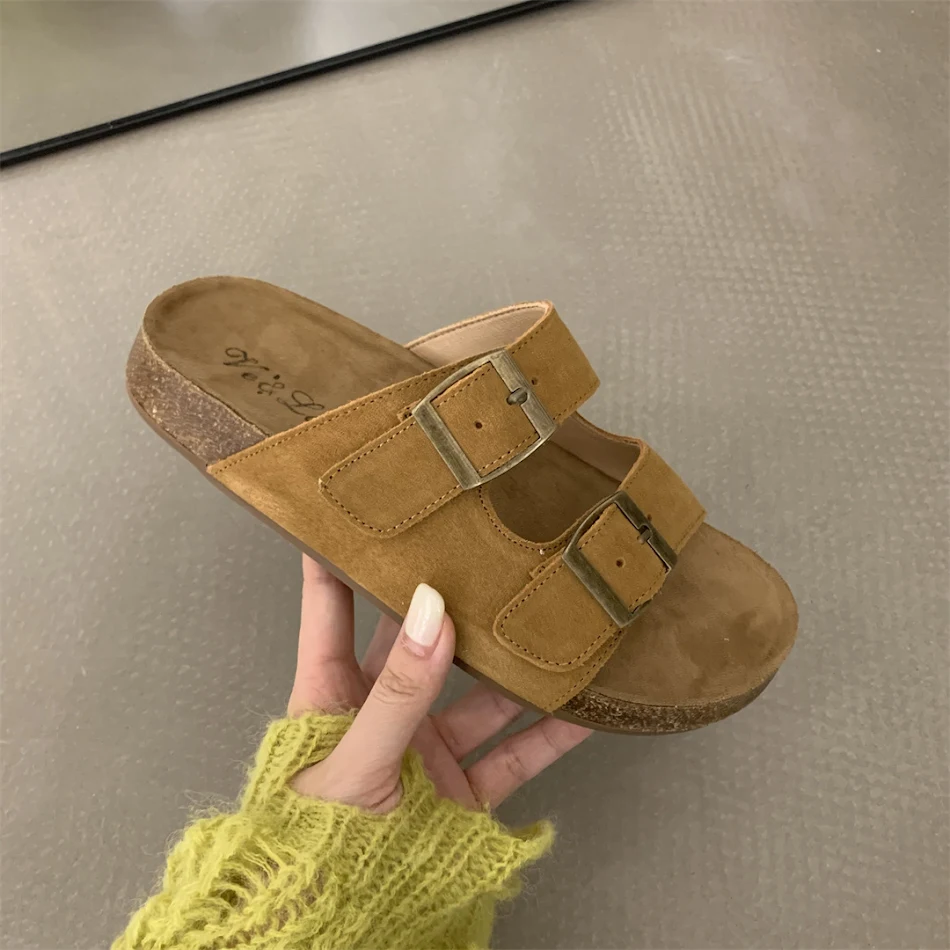 Tongs Femme Mode Personnalité Un Mot