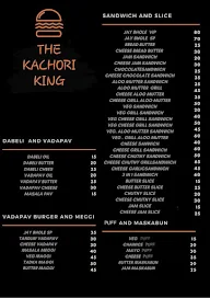 The Kachori King menu 1