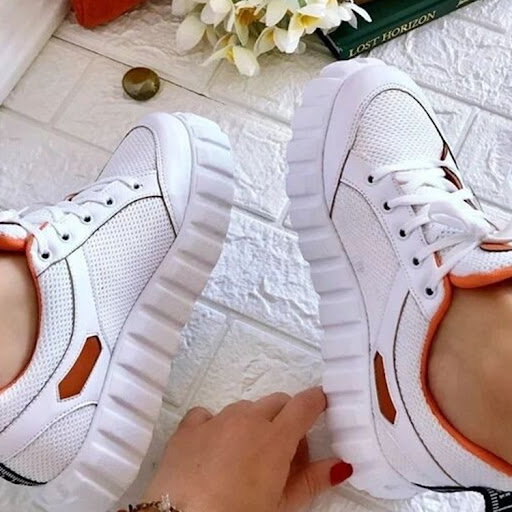 Title 3, Womens large size lace-up flat-bottom breathab...