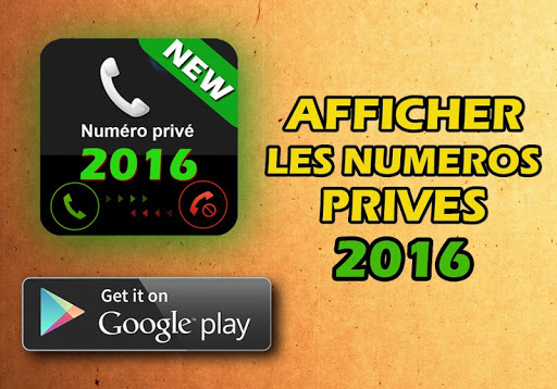 Afficher les numéro prive