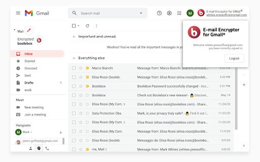 E-mail Encryptor for GMail