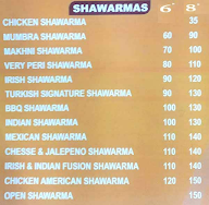 360 Turkish Shawarma menu 1