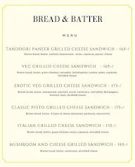 Bread and Batter menu 3