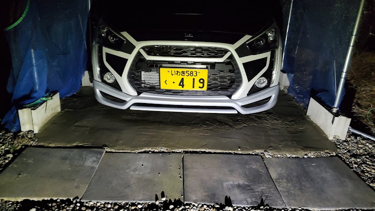 コペンのLA400K・自作・コペン・車庫・コンクリートに関するカスタム事例の投稿画像1枚目