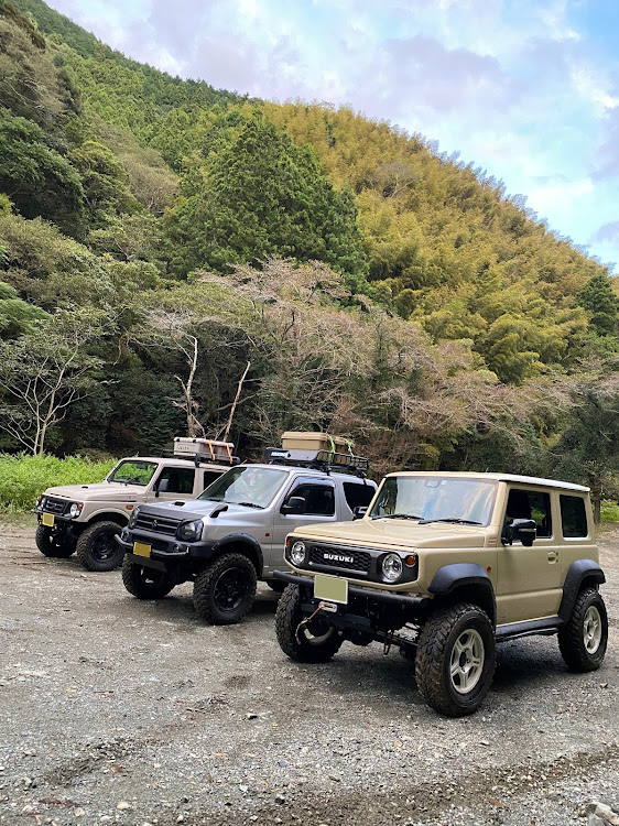 ジムニーシエラのRダム・何かいるΣ(Дﾟ;/)/・路肩に落ちる😱に関するカスタム事例の投稿画像7枚目