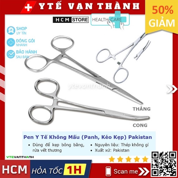 Pen Y Tế Không Mấu (Panh, Kéo Kẹp) Pakistan | Dùng Trong Y Tế, Thẩm Mỹ, Phẫu Thuật - Vt0232