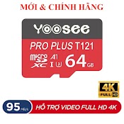 Thẻ Nhớ Yoosee Pro Plus 32Gb 64Gb A1 U3 4K R95Mb/S W45Mb/S - Bảo Hành 1 Năm