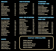 Cozinha De Daman menu 1