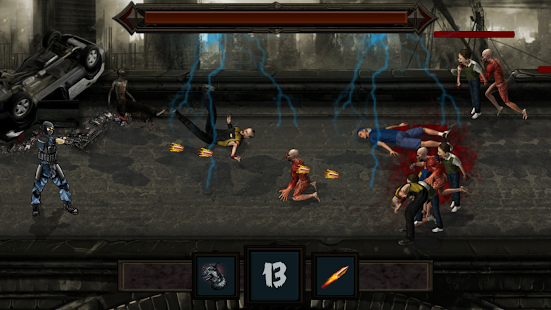 Zombie invasion : shooting games 2d - náhled