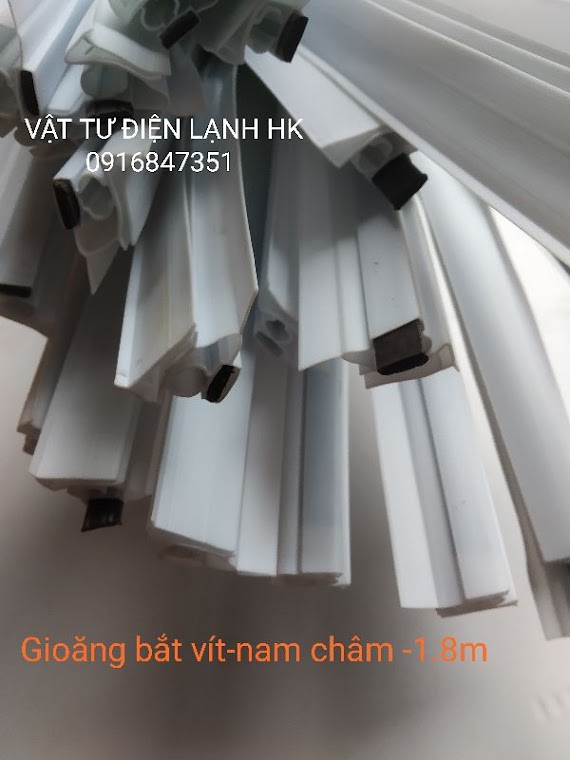 Ron Tủ Lạnh Kiểu Bắt Vít 1.8 Mét - Gioăng Sẵn Nam Châm Zoăng 1M8