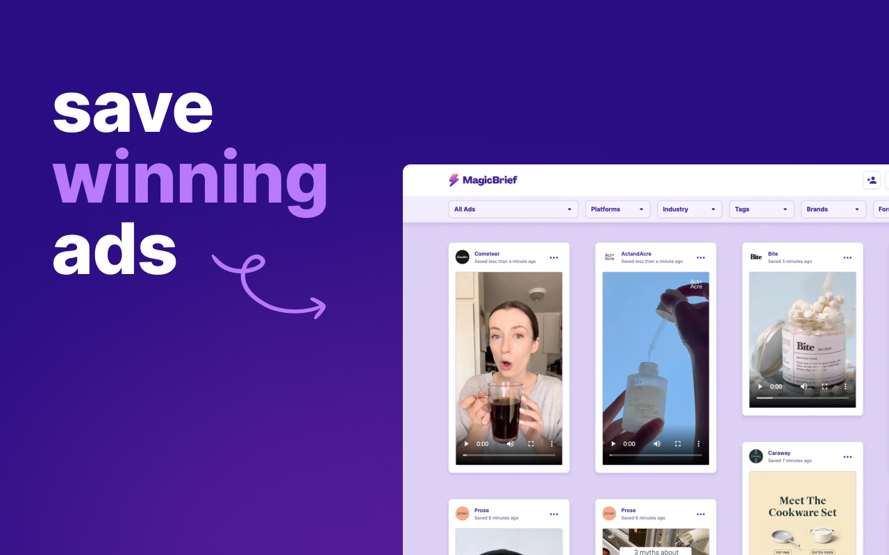 MagicBrief - Save Facebook & TikTok ads Preview image 0