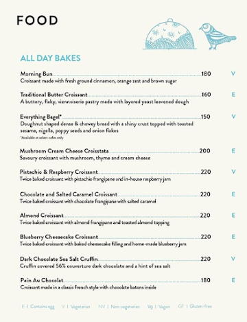 Blue Tokai Coffee Roasters menu 