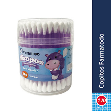 Copitos Farmatodo Hisopos Hipoalergénico x 120 und  